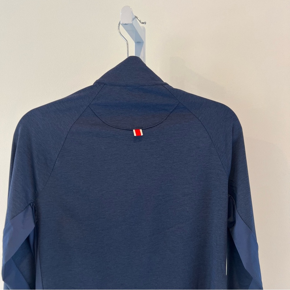 Tracksmith Navy Session Runners Jacket Full Zip Mens Sz Small - Picture 7 of 15